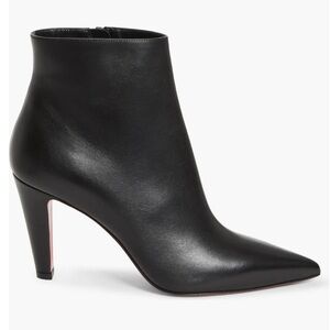 NWOB Christian Louboutin Vibella Pointed Toe Bootie Boots in Black